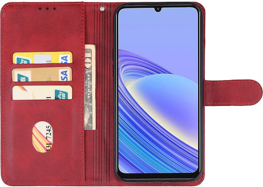Wallet Tempered Glass Κόκκινο (TCL 40 SE)