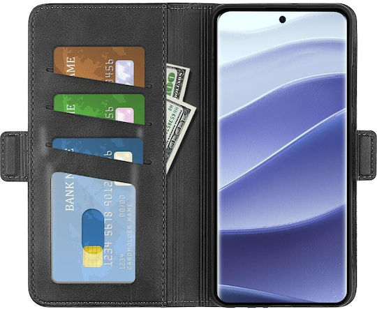 Book Gehärtetes Glas Schwarz Redmi Note 14 Pro 5G Poco X7Realme 14 Pro