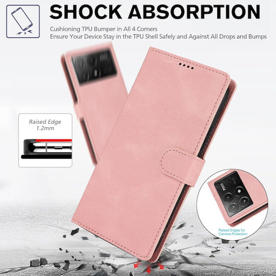 Book Tempered Glass Pink (Poco X6 Pro)