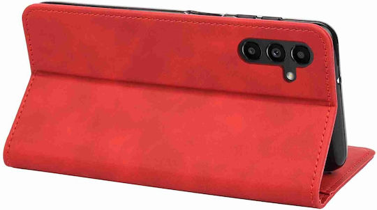 Book Tempered Glass Red (Galaxy A55 Oppo A55 5G)