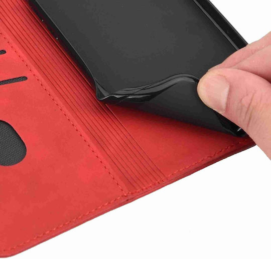 Book Tempered Glass Red (Galaxy A55 Oppo A55 5G)