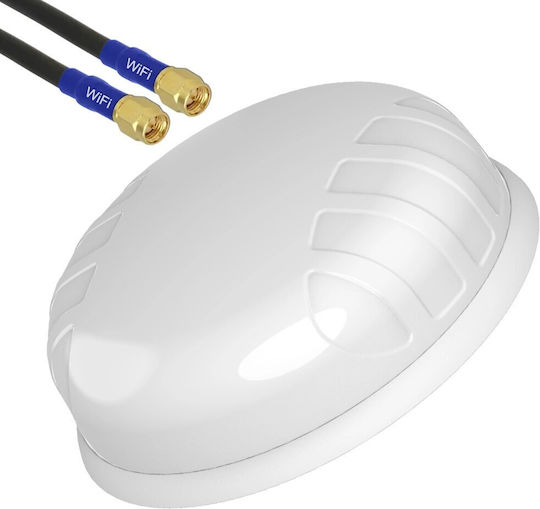 Poynting A-PUCK-0002-V2-01-W Εξωτερική Κεραία 5G Πανκατευθυντική 6dBi με σύνδεση SMA