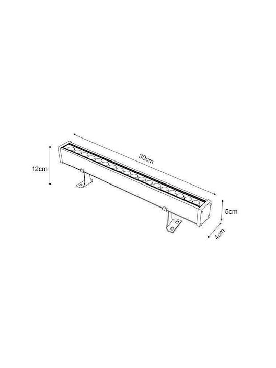 Inlight LED Wall Washer Light 12W 30cm Inlight LED Wall Washer Light 12W 30cm