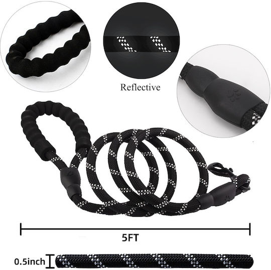 Ideaplus Pet Λουρί/Οδηγός Σκύλου Εκπαίδευσης Ιμάντας σε Κόκκινο χρώμα