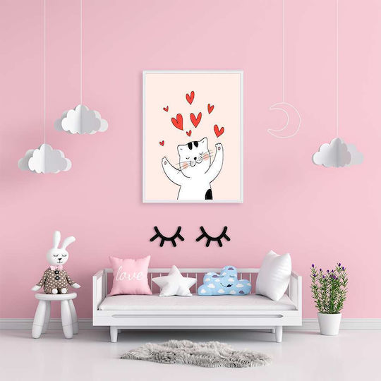 Παιδική Αφίσα Cat Love 50x40εκ.