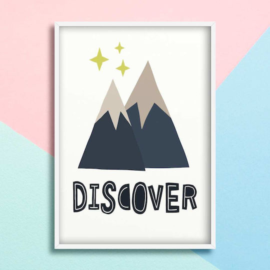 Παιδική Αφίσα Με Βουνά Discover 50x40εκ.