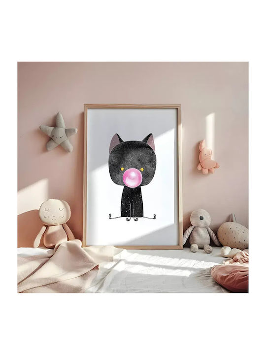 Παιδική Αφίσα Little Black Cat 50x40εκ.