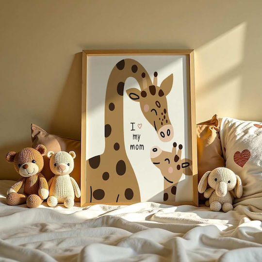 Poster Pentru Copii Giraffe Love 50x40cm