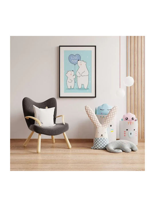 Kids Poster Polar Bear Mom 50x40cm