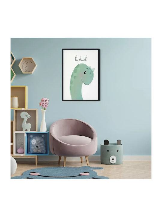 Παιδική Αφίσα Με Δεινόσαυρο Be Kind 50x40εκ.
