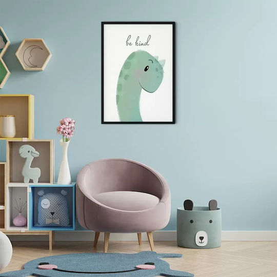 Παιδική Αφίσα Με Δεινόσαυρο Be Kind 50x40εκ.