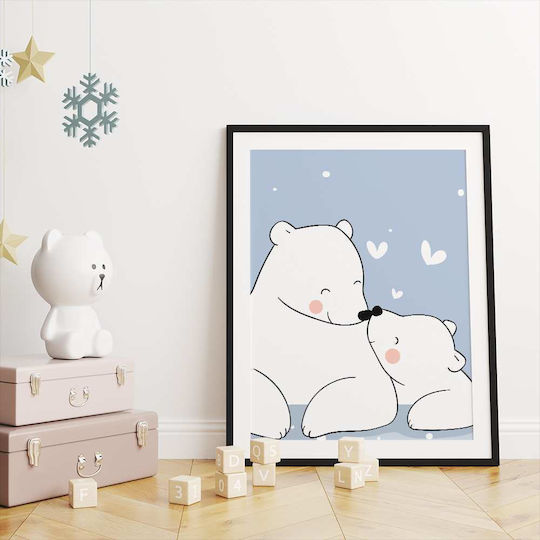 Παιδική Αφίσα Happy Bears 50x40εκ.