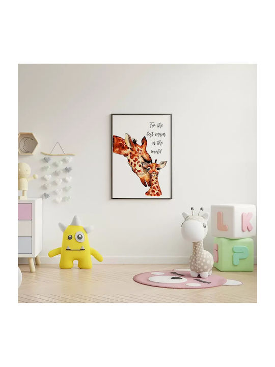 Παιδική Αφίσα Best Giraffe Mom 50x40εκ.
