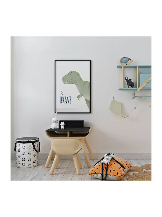 Poster Pentru Copii Cu Dinozaur Be Brave 50x40cm