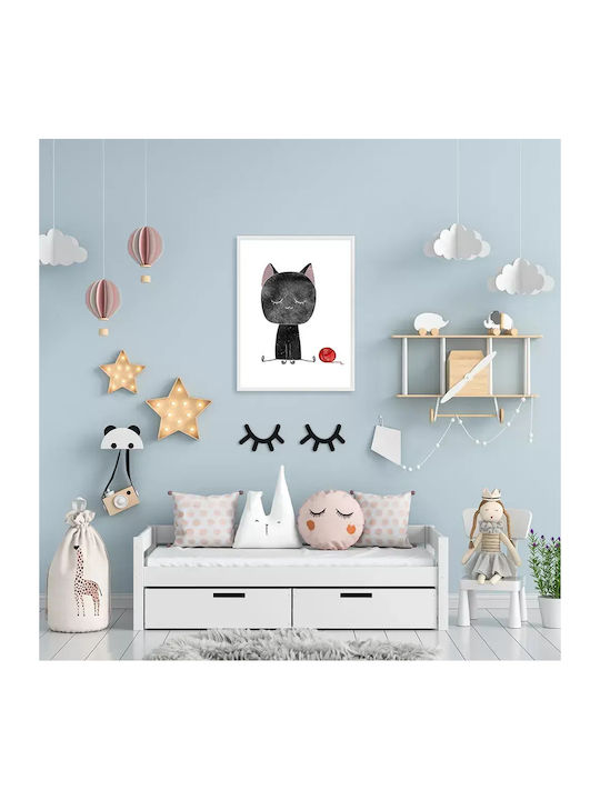 Παιδική Αφίσα Little Black Cat 50x40εκ.