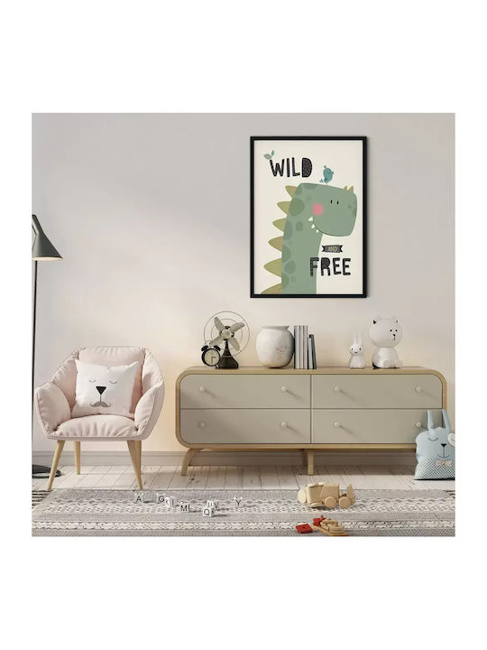 Kids Poster Dinosaur 50x40cm