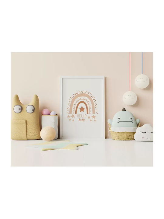 Kids Poster Hello Baby 50x40cm