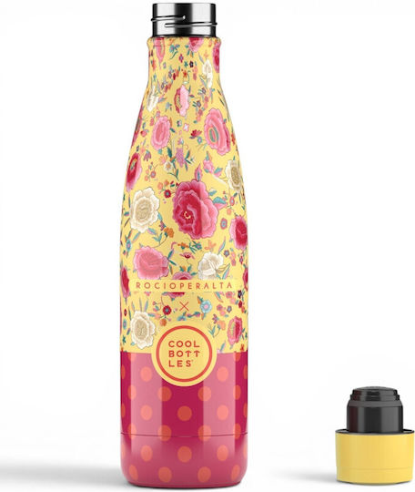 Cool Bottles Thermos Bottle 500ml LOVE FLAMENCO Pink Salmon