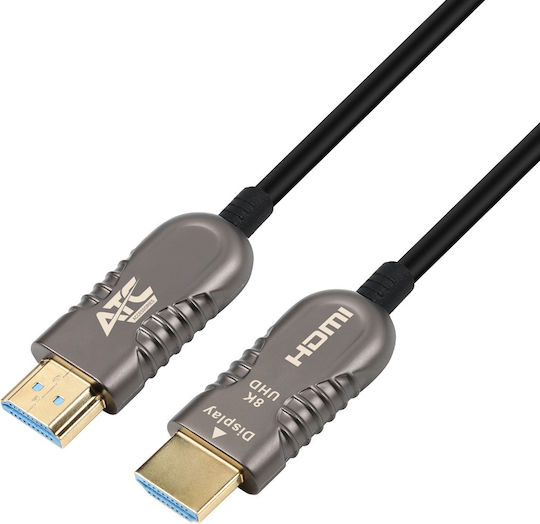 ATC HDMI 2.1 Ultra High Speed 48Gbps 4K 120Hz HDR VRR Kabel HDMI-Stecker - HDMI-Stecker 10m Schwarz