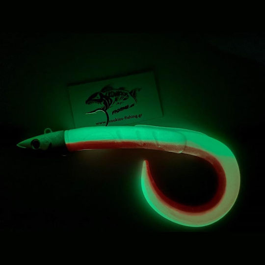 Soul Lures Snipe Eel Momeli Artificiale 160gr #15 Khaki - Verde Luminos