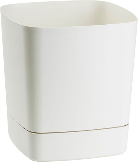 HowHomely Concrete Flower Pot Cream HowHomely Concrete Flower Pot Cream