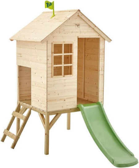 Tp Toys Τσουλήθρα Δεντρόσπιτο με Επιφάνεια Αναρρίχησης Πράσινη για 1+ Ετών