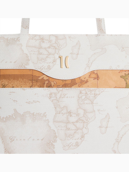 Geo Women's Shoulder Bag White