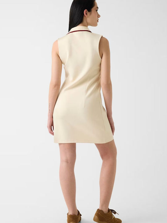 Rochii De Vară Pentru Femei Mini Rochie Tricotată Crem