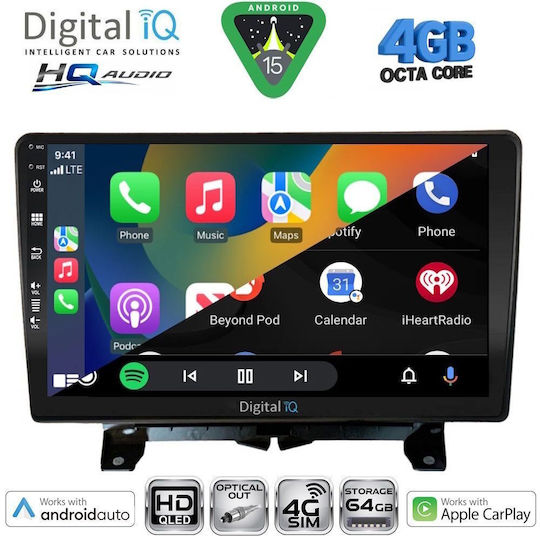 Digital IQ Car Audio System for Land Rover Discovery / Range Rover Sport 2004-2009 Bluetooth USB WiFi GPS Apple CarPlay Android Auto with 9" Touch Screen