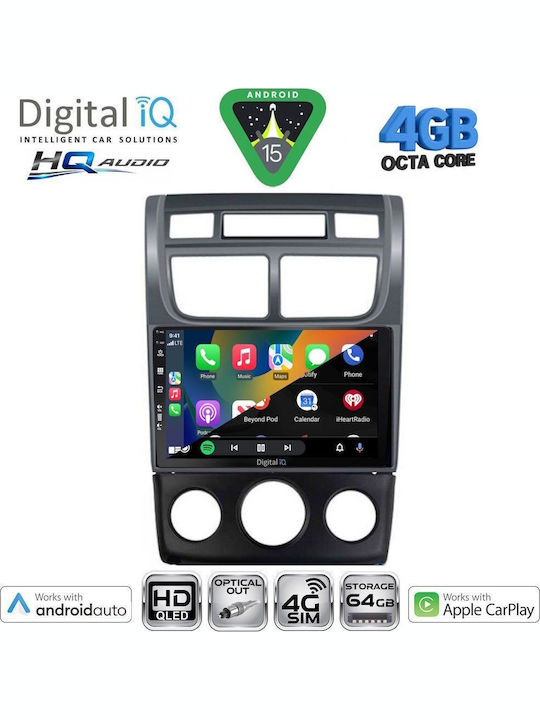 Digital IQ Car Audio System for Kia Soul 2008-2013 (Bluetooth/USB/WiFi/GPS/Apple CarPlay/Android Auto) with 9" Touch Screen