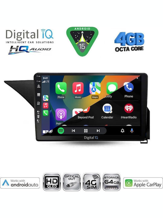 Digital IQ Car Audio System for Mercedes-Benz E Class 2012-2014 (Bluetooth/USB/WiFi/GPS/Apple CarPlay/Android Auto) with 10" Touch Screen