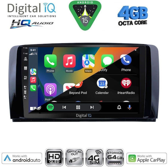 Digital IQ Автомобилна Аудио Система за Mercedes-Benz Vito / Viano 2003-2007 (Bluetooth/USB/Wi-Fi/GPS/Apple CarPlay/Android Auto) с Touch Screen 10"