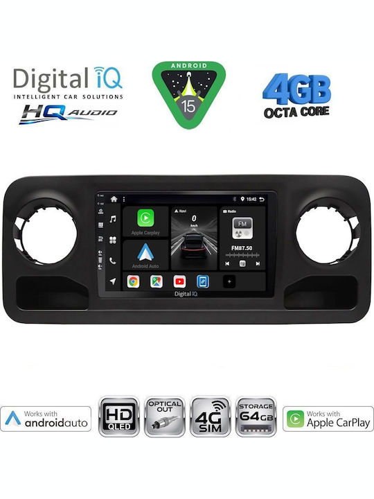 Digital IQ Car Audio System for Mercedes-Benz Vito / Viano 2003-2007 (Bluetooth/USB/WiFi/GPS/Apple CarPlay/Android Auto) with 10" Touch Screen