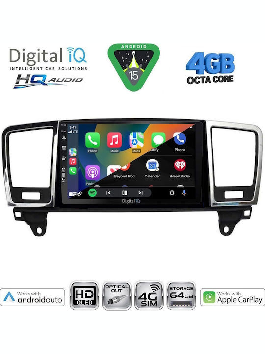 Digital IQ Car Audio System for Mercedes-Benz ML / GL Class 2011-2019 (Bluetooth/USB/WiFi/GPS/Apple CarPlay/Android Auto) with 9" Touch Screen
