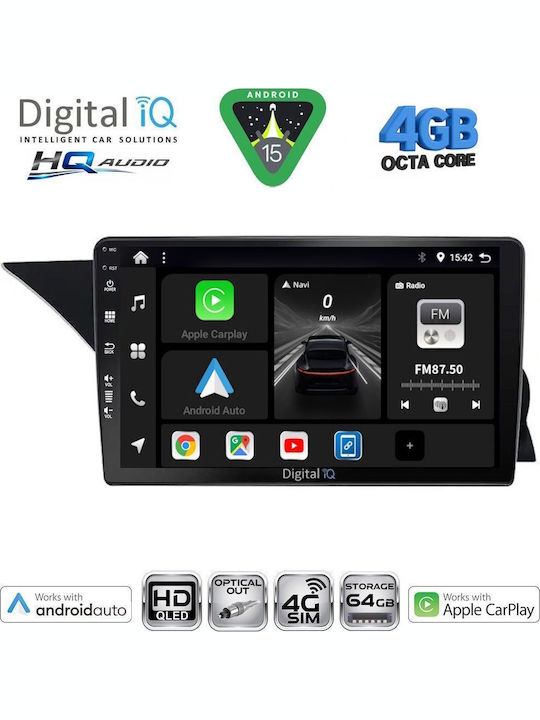 Digital IQ Car Audio System for Mercedes-Benz E Class 2012-2014 (Bluetooth/USB/WiFi/GPS/Apple CarPlay/Android Auto) with 10" Touch Screen