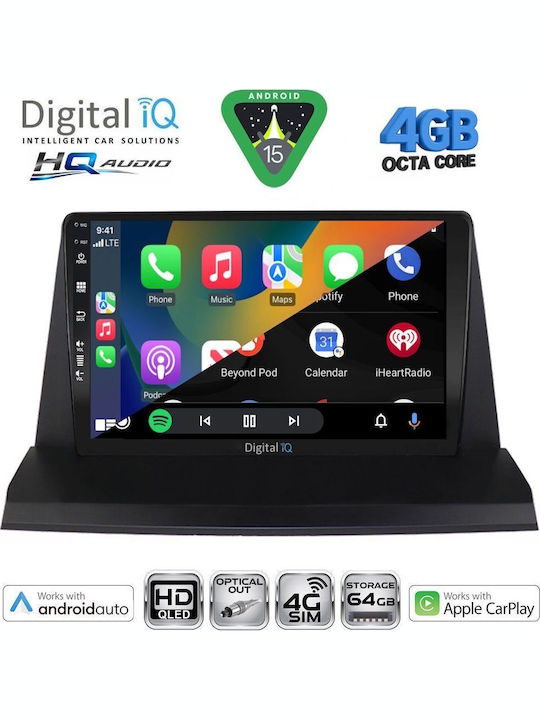 Digital IQ Car Audio System for Lexus NX 2014-2022 (Bluetooth/USB/WiFi/GPS/Apple CarPlay/Android Auto) with 9" Touch Screen