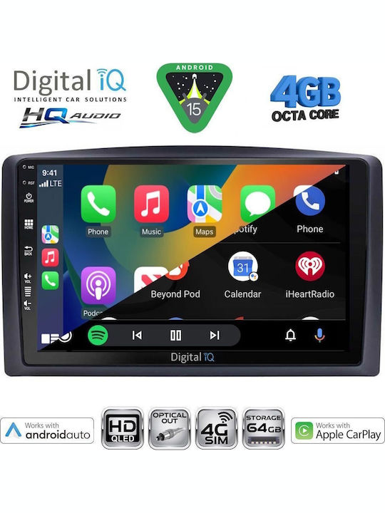 Digital IQ Car Audio System for Mercedes-Benz Vito / Viano 2015-2022 (Bluetooth/USB/WiFi/GPS/Apple CarPlay/Android Auto) with 10" Touch Screen