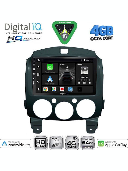 Digital IQ Car Audio System for Lexus NX 2014-2022 (Bluetooth/USB/WiFi/GPS/Apple CarPlay/Android Auto) with 9" Touch Screen