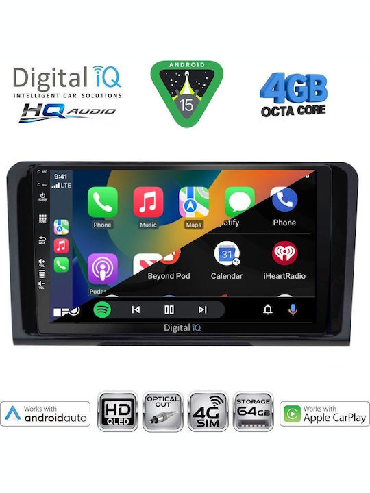 Digital IQ Car Audio System for Mercedes-Benz ML / GL Class 2005-2011 Bluetooth USB WiFi GPS Apple CarPlay Android Auto with 9" Touch Screen