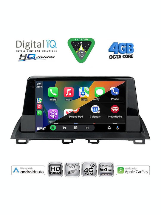 Digital IQ Sistem Audio Auto Pentru Mazda 3 2014-2019 Bluetooth USB Wi-Fi GPS Apple CarPlay Android Auto Cu Ecran Tactil 9"