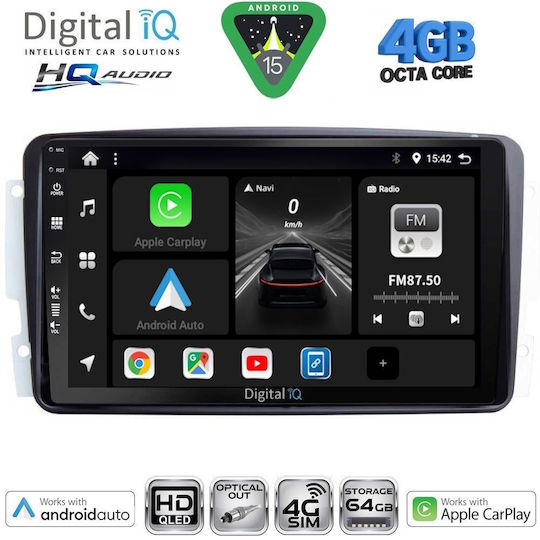 Digital IQ Car Audio System for Mercedes-Benz Sprinter / Vito 2007-2020 Bluetooth USB WiFi GPS Apple CarPlay Android Auto with 9" Touch Screen
