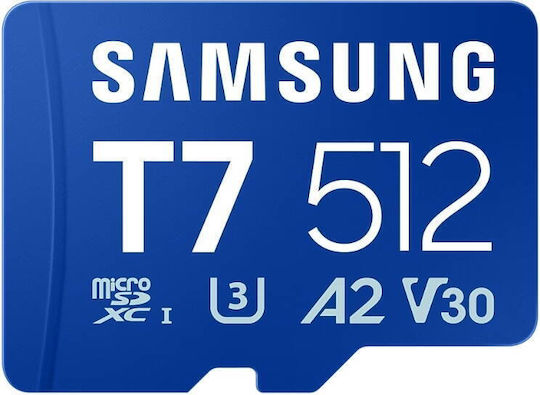 Samsung T7 512GB U3 V30 A2 UHS-I 170MB/s с адаптер