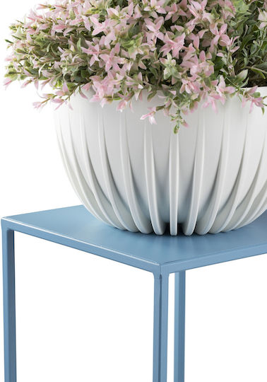 HowHomely Metal Blue Plant Stand 24x24x100cm