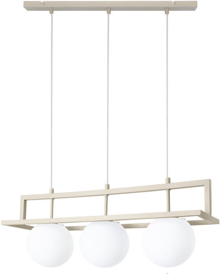 Light Home Κρεμαστό Φωτιστικό Χρυσό με Ντουί E14