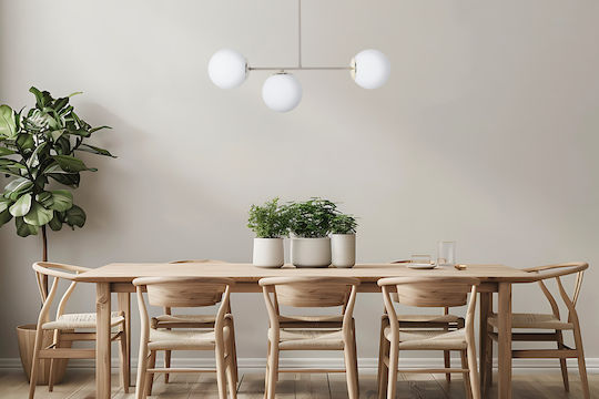 Light Home Висящо Осветително Тяло Златисто с Цокъл E14