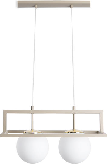 Light Home Κρεμαστό Φωτιστικό Χρυσό με Ντουί E14