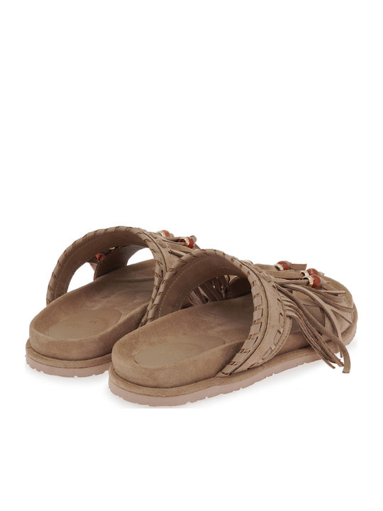 Women's Beige Flat Sandals