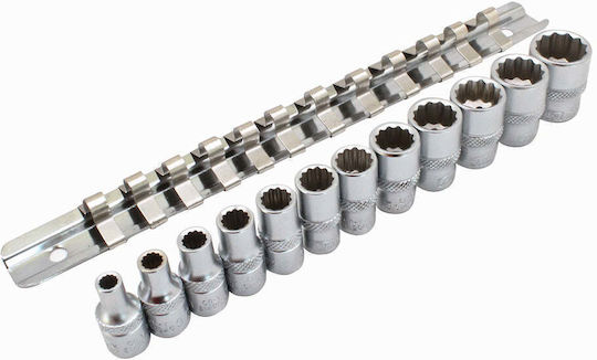 Satra Prize Socluri Cu Canelură Cu Gazdă Cadru 1/4" Set 12 Bucăți