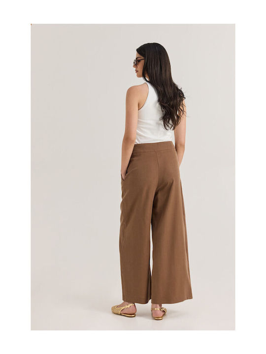 Women's Fabric Trousers Brown