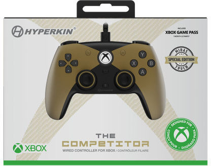 Hyperkin Competitor Ενσύρματο Gamepad για PC / Xbox One / Xbox Series Χρυσό